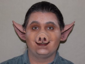 Create meme: the pig mask, pig head