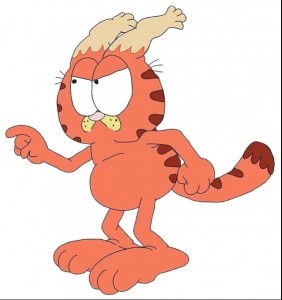 Create meme: Garfield cartoon, Rick and Morty
