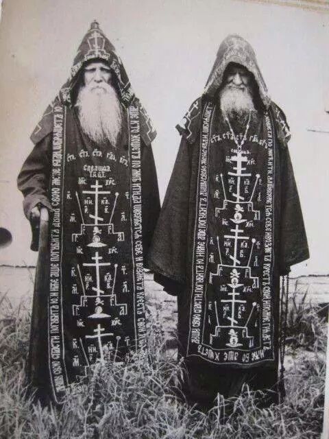 Create meme: schema monk Alexy, schiigumen theodore ozhiganov the elder, monk schemer