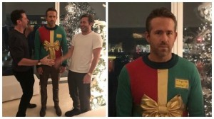 Create meme: Ryan Reynolds MEM sweater, Ryan Reynolds sweater party, Ryan Reynolds in a sweater