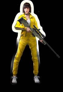 Create meme: free fire cosplay, characters, pubg characters without background