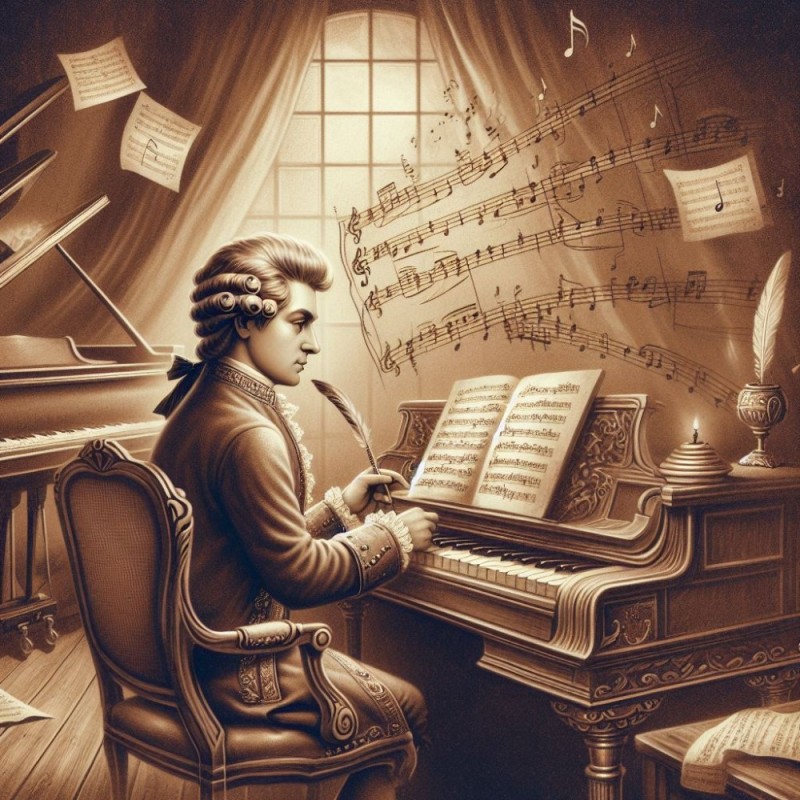 Create meme: composer chopin, mozart favorites, Mozart's music