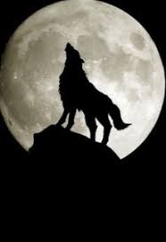 Создать мем: вою на луну, луна волк, воющий волк