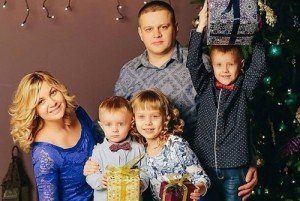Create meme: three children, Igor Vostrikov, the whole family