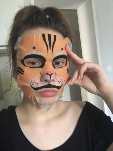 Создать мем: маска для лица тигр, маска для лица vilenta wild tiger, vilenta маска для лица тигр