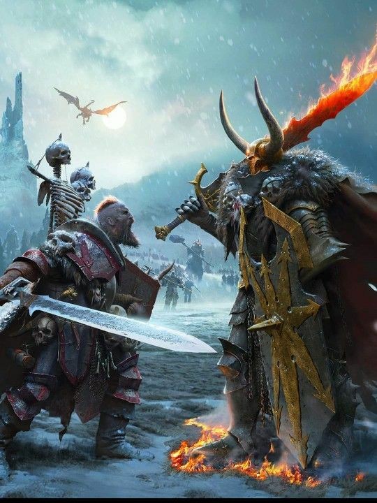 Создать мем: total war warhammer iii, total war warhammer темные боги, тотал вар вархаммер архаон