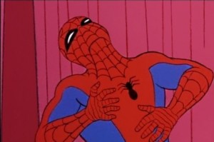 Создать мем: спас паука мем, spider man comics funny пошло, spider man 1960 memes