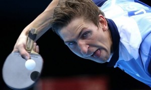 Create meme: table tennis, funny faces of athletes
