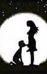 Create meme: darkness, silhouette of brother and sister, people 