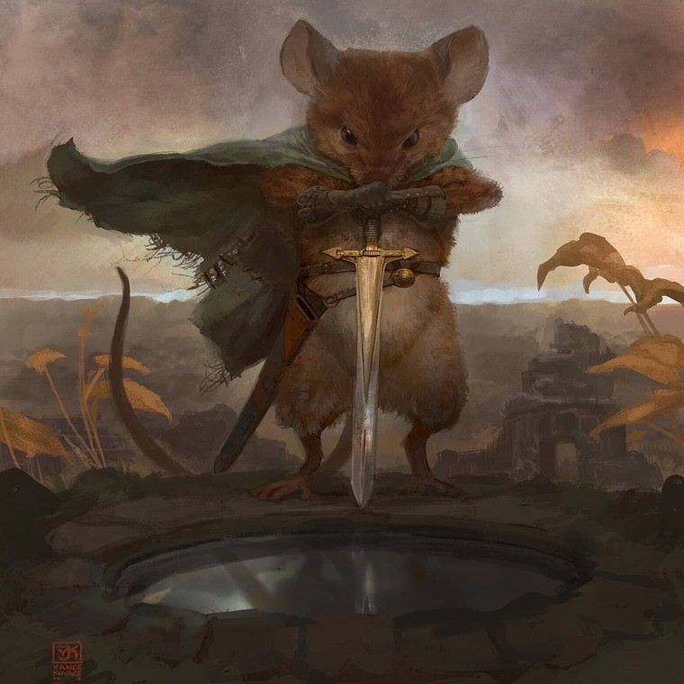 Create meme: redwall warrior, mouse arts, rat warrior