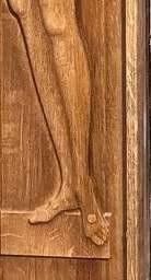 Create meme: wooden door with a picture of a girl, wooden panel, wooden sculpture woodcarving