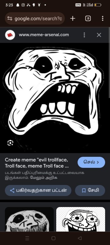 Create meme: trollface is scary, the trollface , trollface is evil