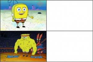 Create meme: Sponge Bob Square Pants, spongebob meme template Vic, spongebob meme