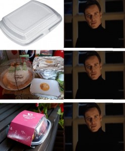 Создать мем: еда на столе