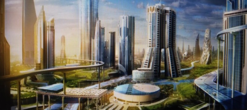 Создать мем: проект город будущего, фон город будущего, футуристический город будущего