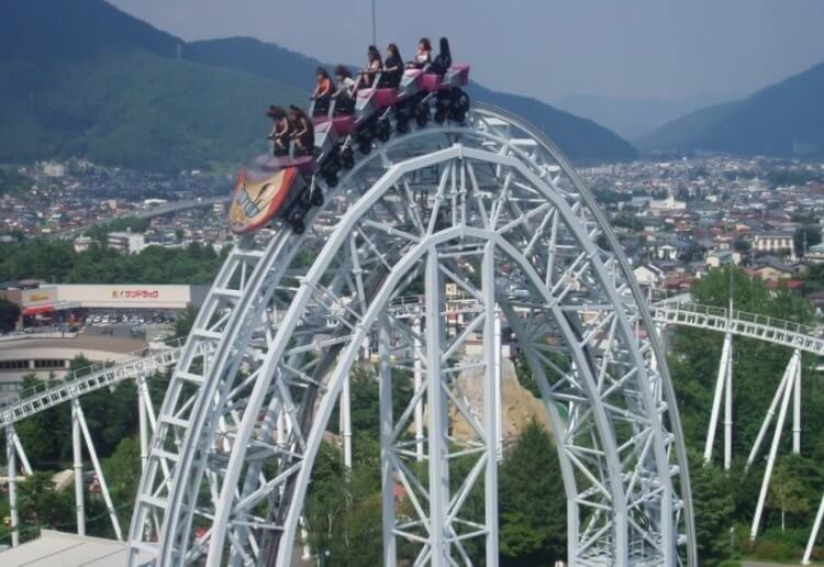 Create meme: amusement Park, roller coaster, the scariest rides in the world