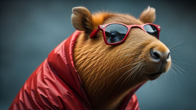 Create meme: the trick , the capybara , capybara in a vat of water