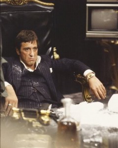 Создать мем: Тони Монтана, лицо со шрамом кокс, аль пачино кокаин