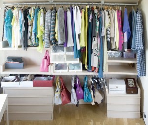 Create meme: dressing room full of clothes, storage system clothes, organization clothing storage in the closet