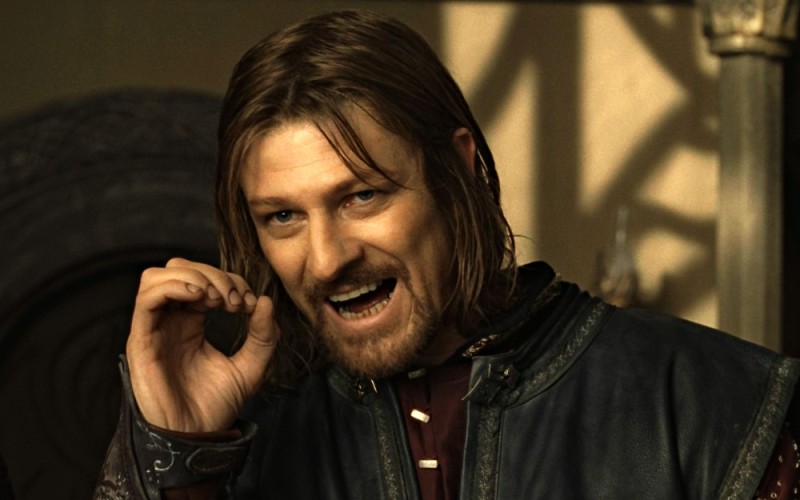 Create meme: meme Lord of the rings Boromir, Sean bean Boromir meme, Boromir meme 