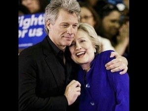 Create meme: Hillary Clinton, American actor beats his wife, jon bon jovi