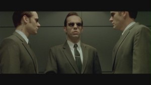 Create meme: Agents of the matrix