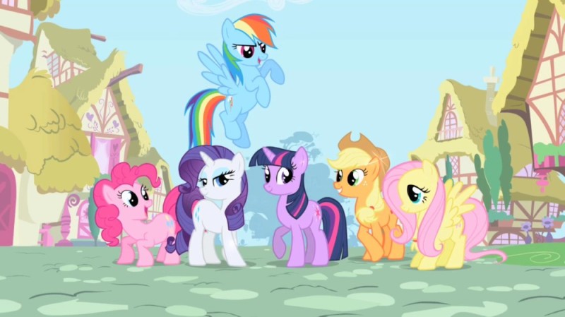Create meme: friendship is a miracle, Ponyville friendship is a miracle, my little pony friendship is magic 