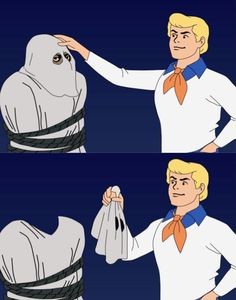 Create meme: Scooby Doo memes, Scooby Doo unmasks the, the scooby doo meme takes off the mask