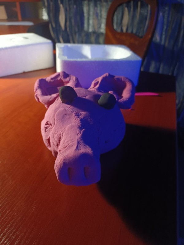 Create meme: sculpting a hippo, plush toy hippo, toy 
