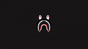 Create meme: bape shark, bape shark logo, Dark image