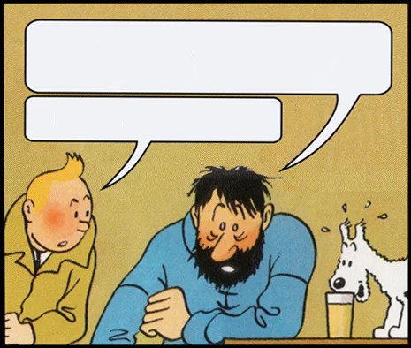 Create meme: Tintin comics, funny comics , jokes comics