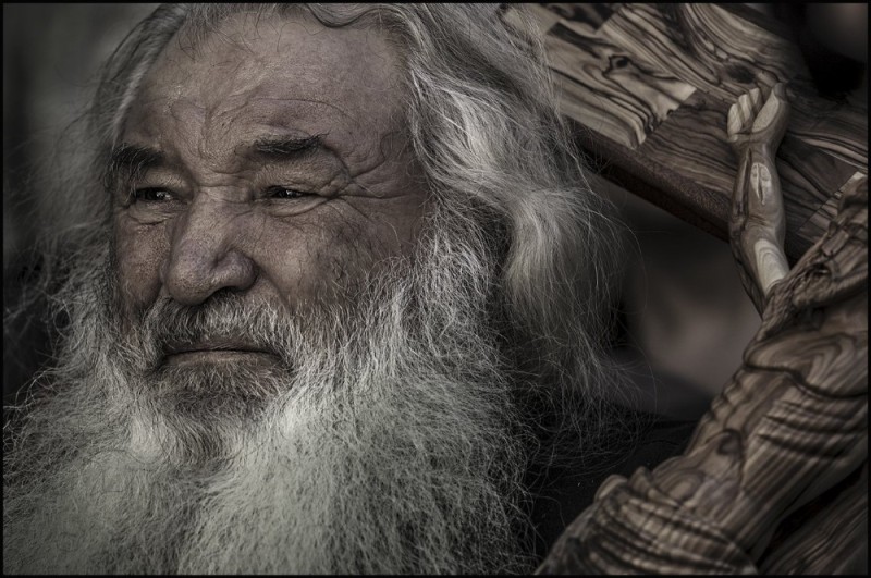 Create meme: The white-bearded elder, the elder , a wise man