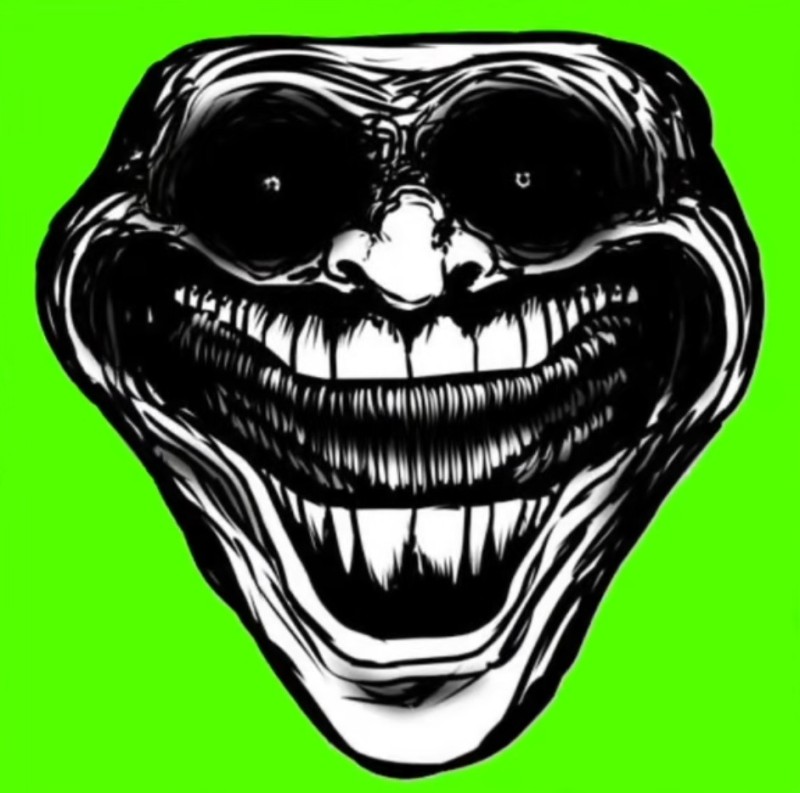 Create meme: trollge, trollface scary faces, scary trollface
