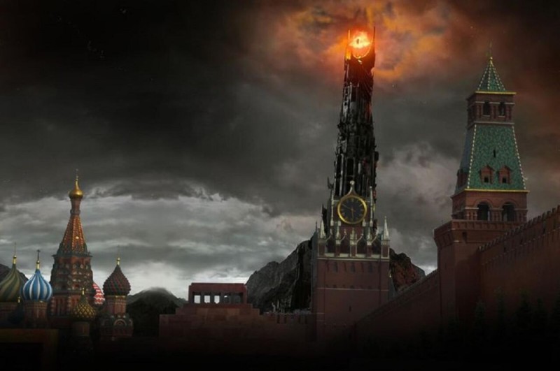 Create meme: The lord of the rings tower of sauron, sauron tower kremlin, kremlin eye of sauron