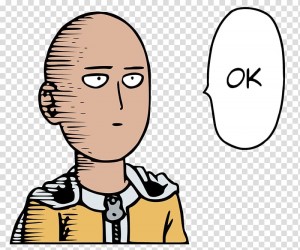 Create meme: anpanman one, saitama, Saitama face