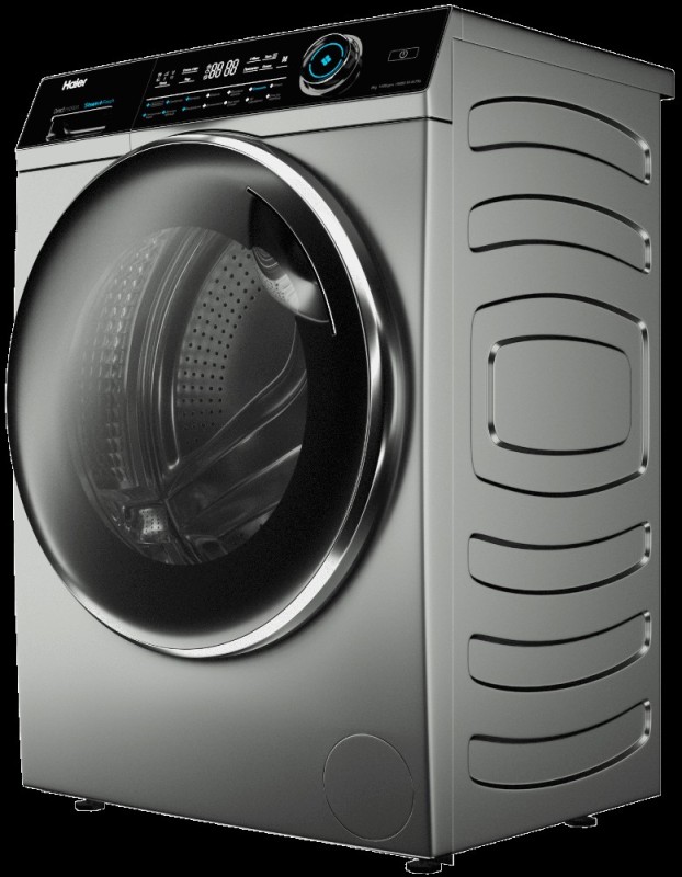 Create meme: washing machine , haier washing machine , haier hw80-b14979s washing machine, silver