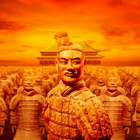 Create meme: terracotta army immortal warriors of China, The terracotta army of Emperor Qin Shi Huang, The message is the terracotta army of Emperor Qin Shi Huang