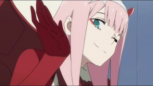 Create meme: zero two, favorite in France, cute in the anime France