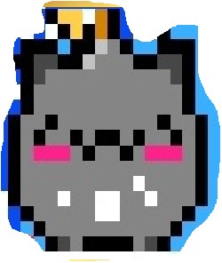 Create meme: pixel cat head, pixel the cat, art pixel