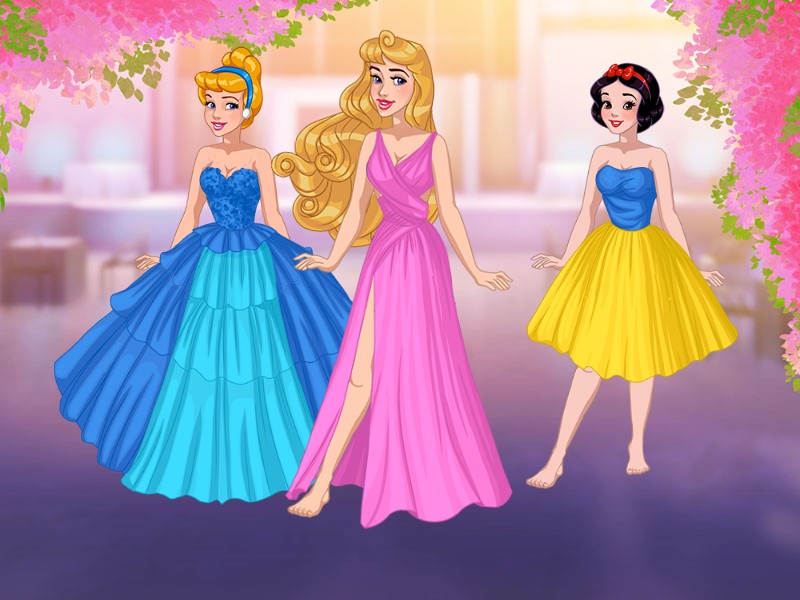 Создать мем: одевалки принцесс диснея, игры для девочек принцессы бал, принцесса