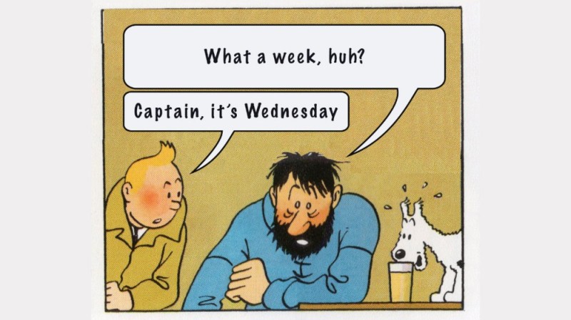 Create meme: what a week huh captain it's monday, what a week captain, funny comics 