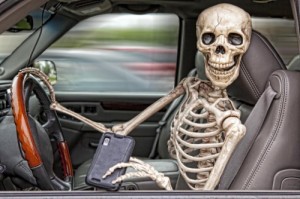 Create meme: skeleton, skeleton at the wheel, behind the wheel