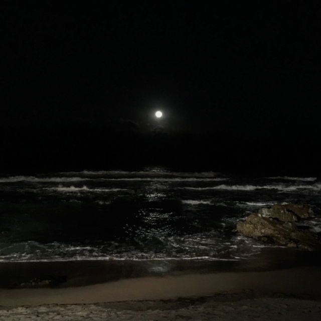 Create meme: beach at night, night sea, sea at night