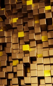 Create meme: 3-d abstraction, Wallpapers 3D abstract cubes, 3D Golden cubes background