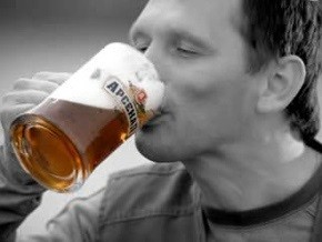 Create meme: beer ads, sarmat beer beer advertising, the man with the beer