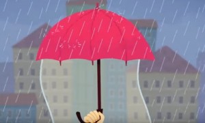 Create meme: cane umbrella, rain, rain