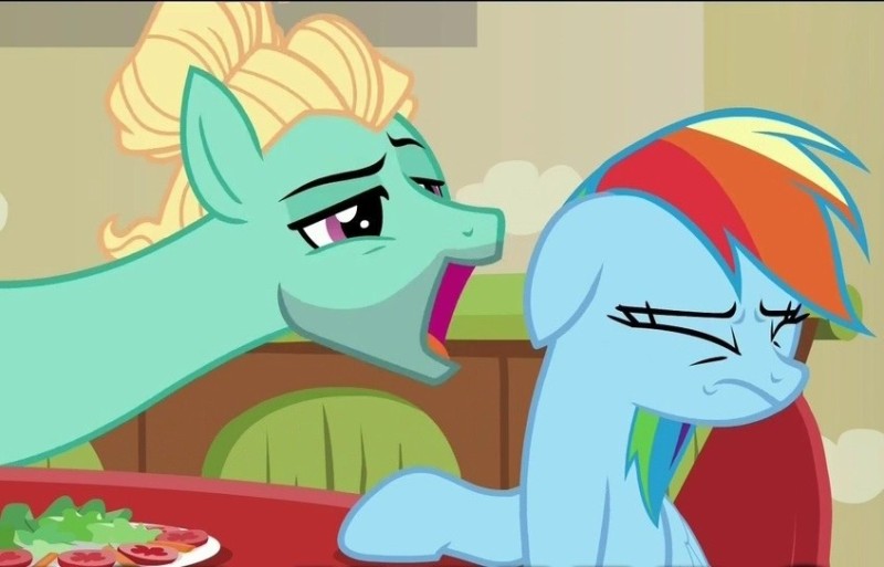 Create meme: Marshmallow Breeze and Rainbow Dash, rainbow dash , Rainbow Dash and Marshmallow Breeze