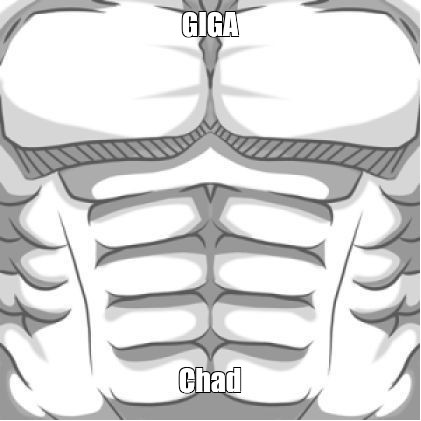 Giga Chad Muscle T-Shirt - Roblox