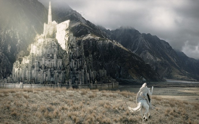 Create meme: Minas Tirith the Lord of the rings, gondor the lord of the rings, the Lord of the rings 