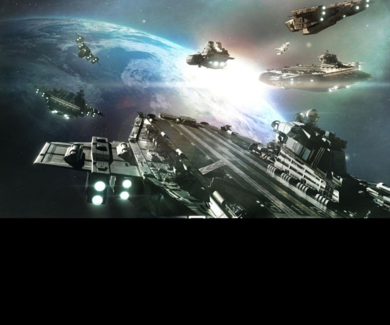 Create meme: space fleet TV series, space battleships, manned spacecraft